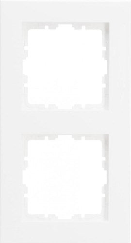 Enzo kopp hk07 rein mattweiß 2-fach Abdeckrahmen - 4624210