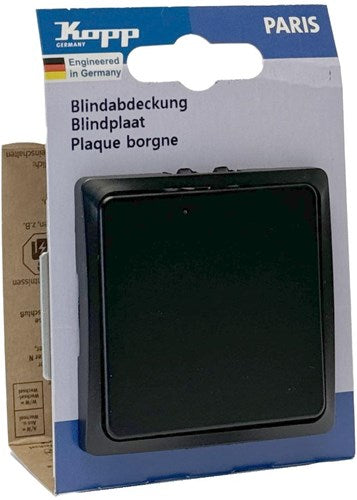 Enzo Kopp Paris mattschwarze Blindplatte – 4625250
