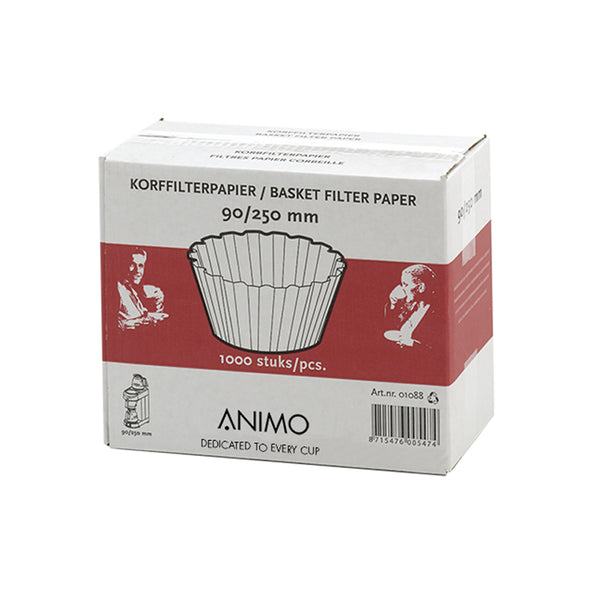 Animo Korbfilterpapier 90 250 mm (1000 Stück)