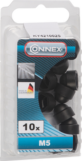 Connex Abdeckkappe Sechskant M5 Kunststoff 10 Schwarz - KY4210025