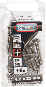 Connex Blechschraube Pank 4,2x25 16Stk A2 - KY4564225