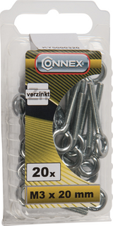 Connex Ringschraube M3x20 20 Stück VZ - KY5000320