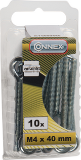 Connex Ringschraube M4x40 10 Stück VZ - KY5000440