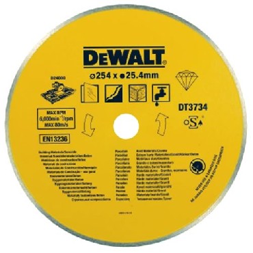 Dewalt dt3734-xj – Diamantscheibe – Nassschneiden – Granit – 250 mm