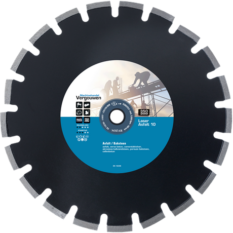 Vg diamantzaag 350 25.4mm laser asfalt 10