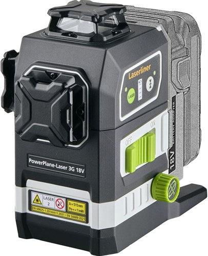 Laserliner Powerplane Laser 3G Multi-18V – Lieferung mit 7-teiligem Netzteil-Set 036.380.70 – 036.380l