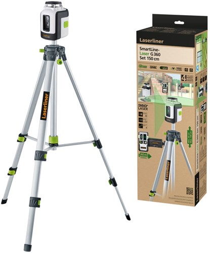 Laserliner Smartline Laser G360 Linienlaser RX-Set 150 cm – 081.118e