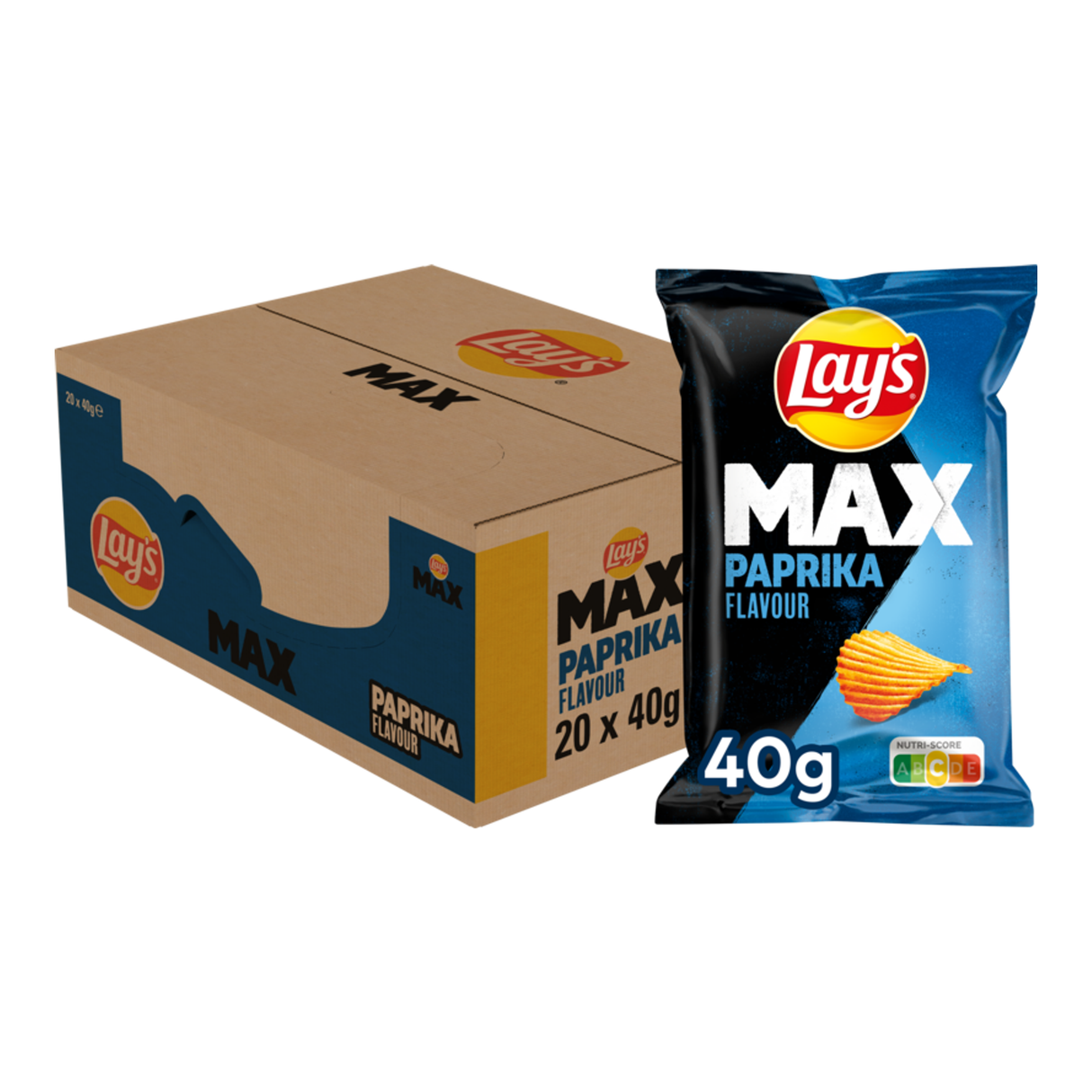 Lay's max paprika (20x40gr)