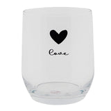 Clayre Eef Trinkglas Herz ø8x9cm 300ml