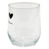 Clayre Eef Trinkglas Herz ø8x9cm 300ml