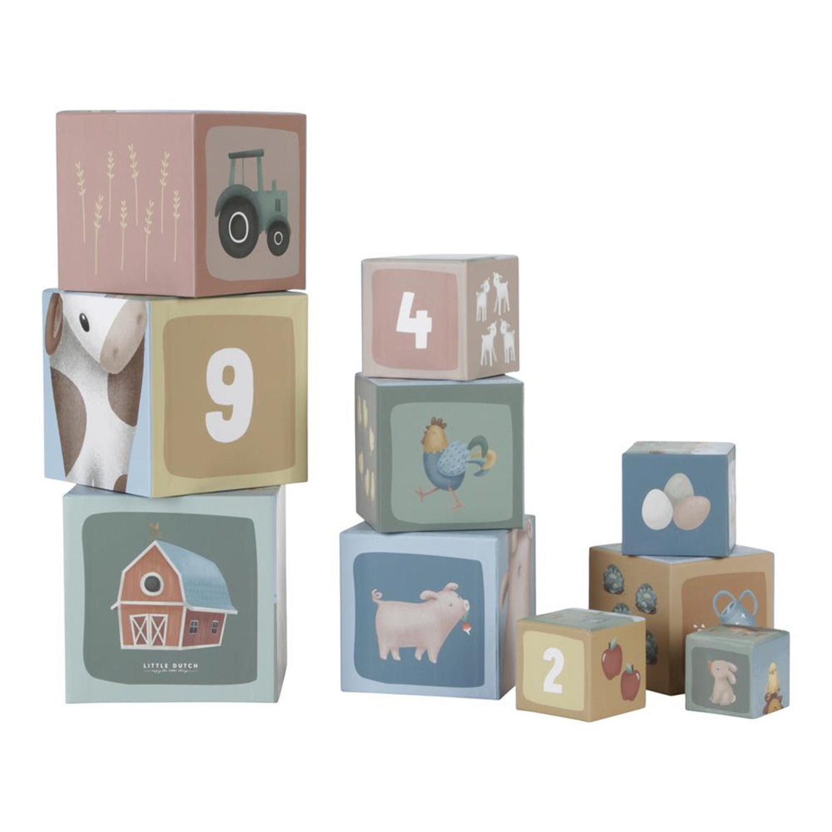 Little Dutch Tiamo Little Farm Stapelturm aus Pappe
