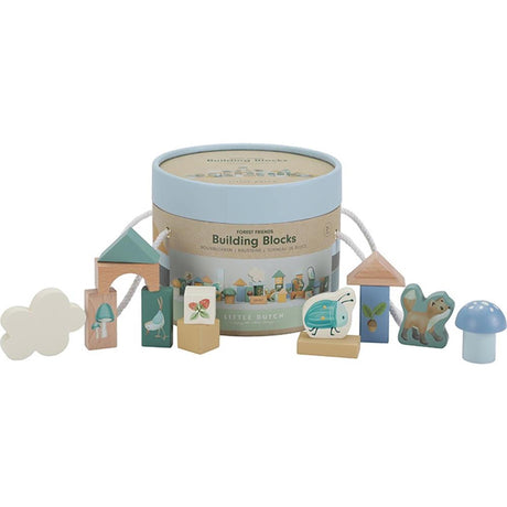 Little dutch forest friends bouwblokken in ton fsc