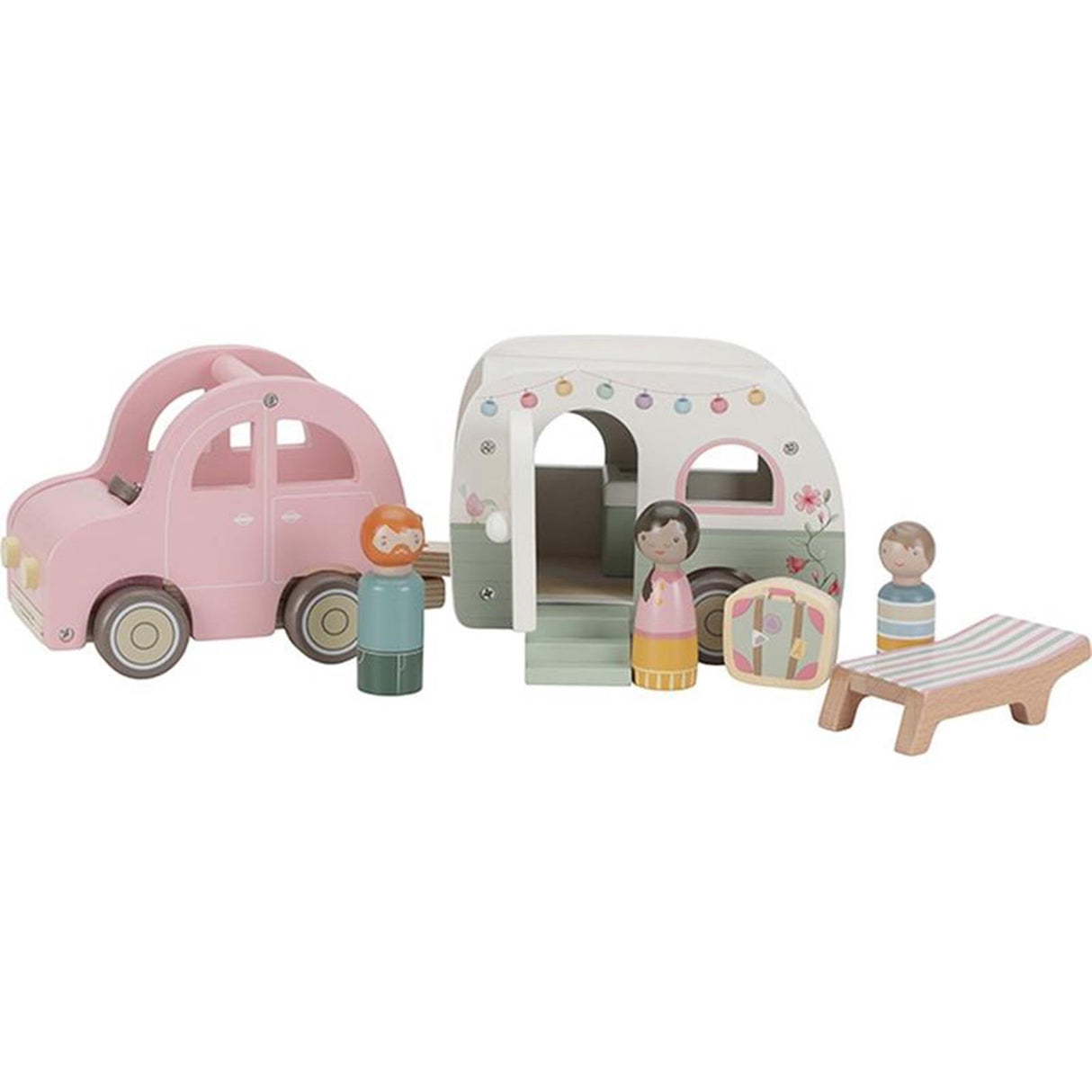 Little Dutch Spielzeugauto mit Wohnwagen FSC