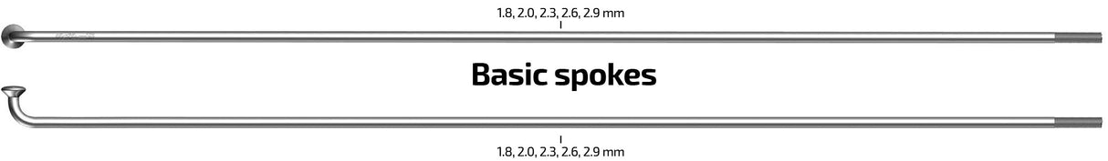 Spaken 292-13 Sapim Leader Ø2.33mm FG 2.6 - stainless steel (100 pieces)