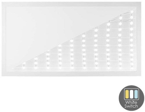 Enzo led backlit paneel wit 120x60cm 50w 5000lm tri-white - 5016100