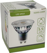 Enzo led spot gu10 230v 5,5-50w 60gr 2200k dimbaar - led0680
