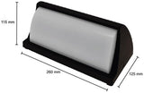 Enzo led wandlamp 12w rechthoek zwart 3000k - 5082200