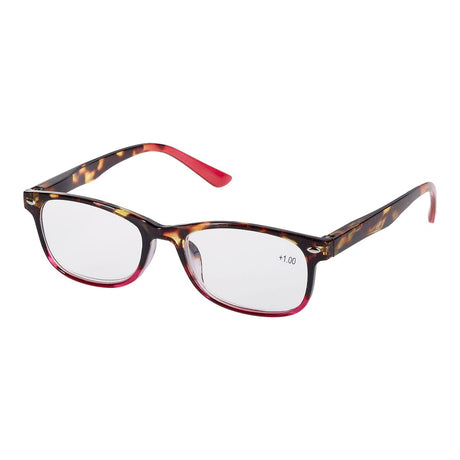Spectrum Lesebrille flammenrosa rechteckig 1,00