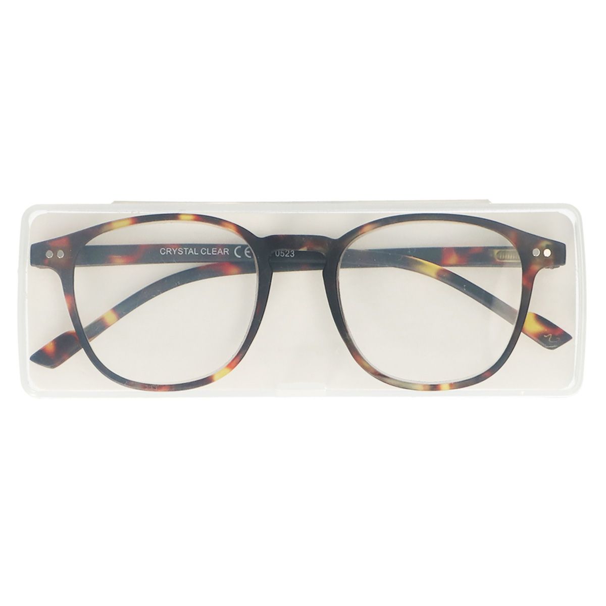 Spectrum Lesebrille ultraflach im Etui Havanna 1,50