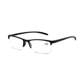 Spectrum Lesebrille schwarz rechteckig halbrandlos 2,00
