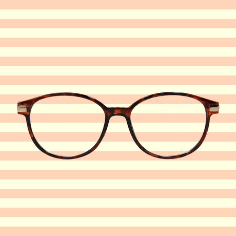 Spectrum 12 Stück Lesebrille Havanna gold sortiert klassisch rund