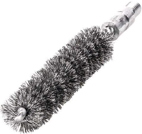 Lessmann Pfeifenbürste | Länge 115 mm d. 20mm | Stahldraht gewellt | Einlagelänge 80 mm | 1 Stück - 500320 500320