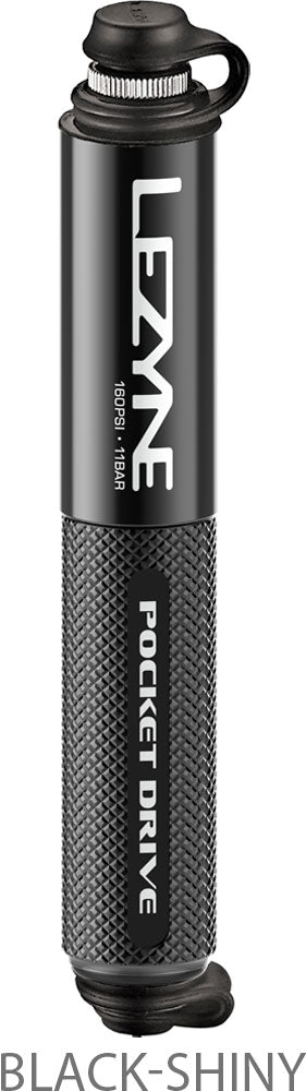 Lezyne Minipumpe CNC Pocket Drive glänzend schwarz