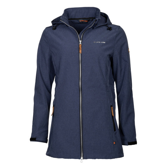 Lebenslinie Kya Softshell Parka Damen dunkelblau Größe 4xl