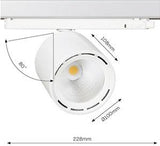 Lival LED-Schienenstrahler 3-phasig 34 W 4000 K weiß 30 g Lival Cafeteria – 5050614