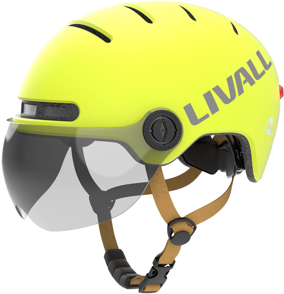 Livall l23 - urban led bike helmet with visor | l (58 - 62 cm)