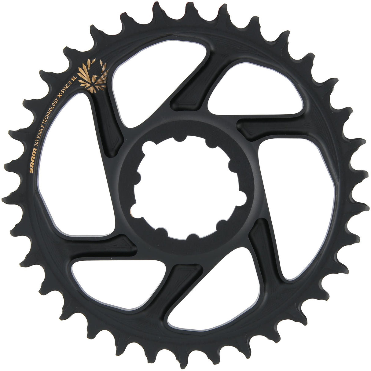 Sram Kettenblatt X-Sync2 SL 34 Zähne Alu Gold