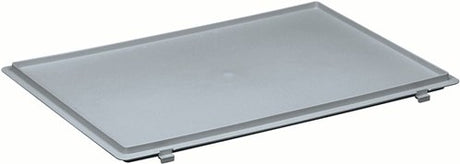 Lockweiler scharnierdeksel | polypropyleen l600xb400mm | grijs voor transport-stapelkratten | 1 stuk - nbc64-139901620118822 nbc64-139901620118822