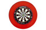 Longfield Darts-Turnier Dartboard mit Zubehör rot 8-teilig