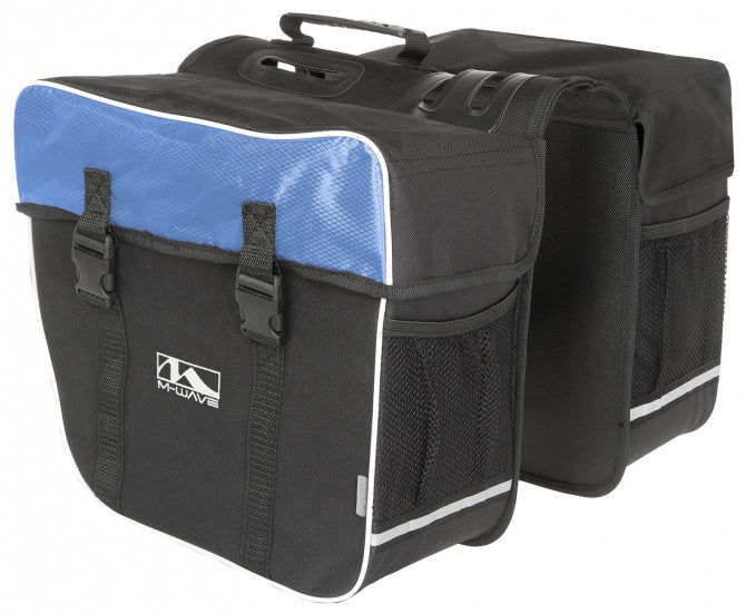 M-Wellen-Doppelfahrradbeutel Amsterdam 30l Blau