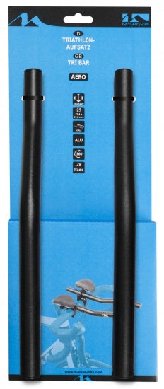 M-Wave-Set-up-Lenker-Triathlon Aero 25,4 350 31,8 mm Schwarz