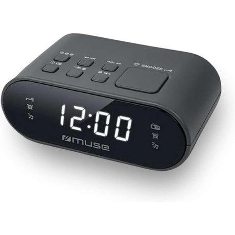 Muse FM-Radiowecker grau 12,0 x 7,0 x 4,5 cm