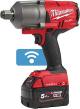 Milwaukee m18 onefhiwf34-502x | fuel one-key accu slagmoersleutel 18v 3 4 1627nm in hd box (2x 5.0ah accu + m12-18 fc lader) - 4933459730