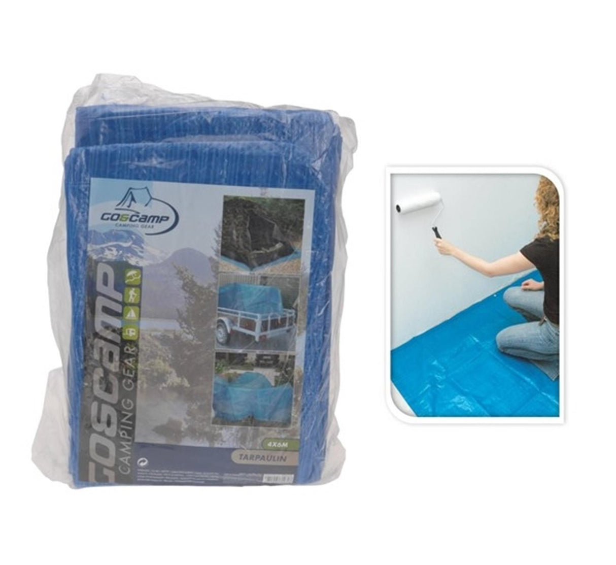 Abdeckung blau 4x6 Meter