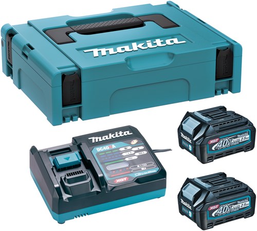 Makita 191j81-6 | Starterset xgt | dc40ra 2xbl4025 | xgt 40v | Ladegerät DC40RA | mbox – 191j81-6