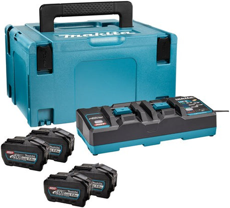 Makita Akku-Starterset xgt dc40rb 4xbl4050f