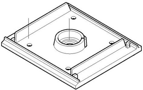 Makita-Zubehör 151232-3 | Schleifteller-Set | makita bo4510 + bo4540 | Grundplatte + Filzsohle - 151232-3