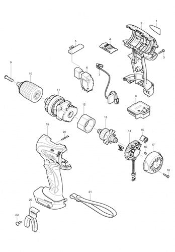 Makita-Zubehör 419041-9 | Taste l+r | - 419041-9
