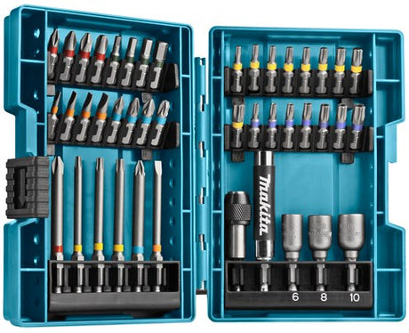 Makita Zubehör 43-teiliges Schraubendreher-Bit-Set im hochwertigen Koffer – b-55697