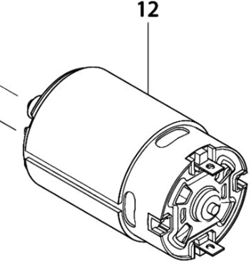 Makita-Zubehör 629817-8 | Teil | Motor 12,0 V | 6270d - 629817-8
