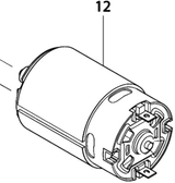 Makita-Zubehör 629817-8 | Teil | Motor 12,0 V | 6270d - 629817-8