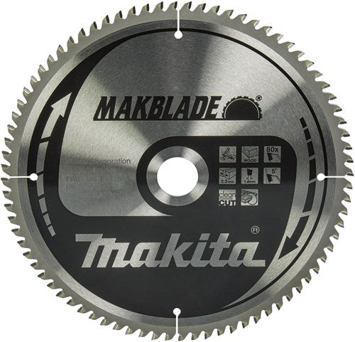 Makita Zubehör Kappsägeblatt | Holz | 260x30x2,3 80t 5g - b-32845
