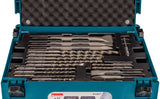 Makita-Zubehör b-53877 | Bohrer- und Meißelset SDS-Plus | 17-teilig | in mbox1 - b-53877