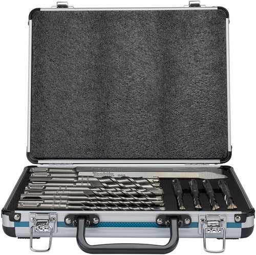 Makita-Zubehör b-64674 | pb4s sds+ Bohrmeißel-Set | 13-teiliges SDS-plus | im Aluminiumkoffer - B-64674