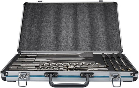 Makita accessoires b-64680 | pb4s sds+ boor beitelset | 17-delig sds-plus | in aluminium koffer - b-64680