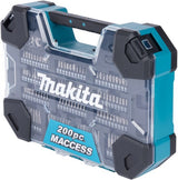 Makita Zubehör Bohrer- und Schrauberbit-Set 200-teilig – e-22610